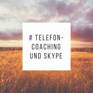 Coaching am Telefon und über Skype - Grafik Schrift