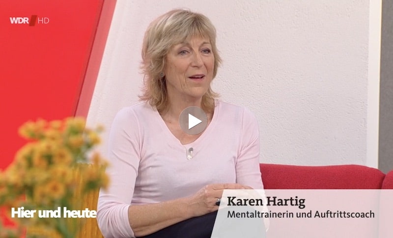 Karen Hartig in der Sendung Hier und Heute