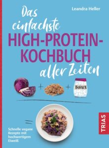 blaues Cover Kochbuch High Protein vegan